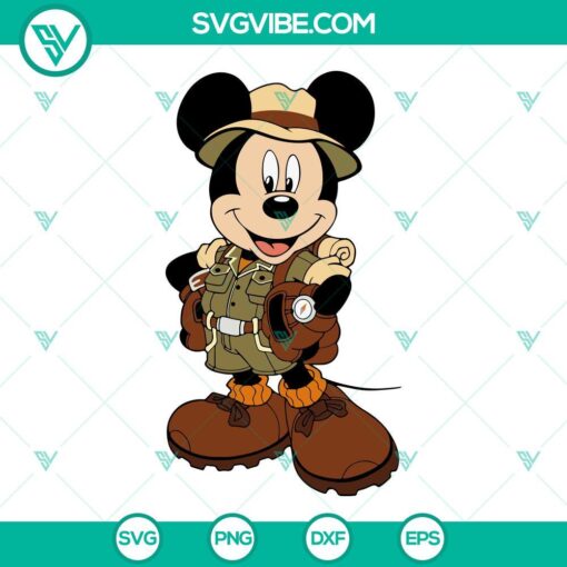 mickey and minnie safari svg bundle disney animal kingdom svg png dxf eps cut files 3 mockup