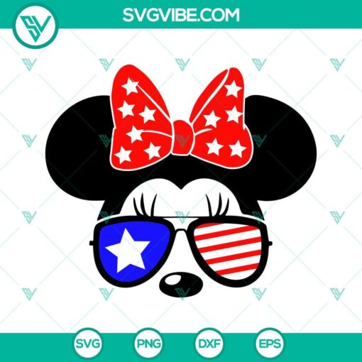 mickey and minnie us flag sunglasses svg bundle disney mouse 4th of july svg png dxf eps 3 mockup 12