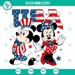 4th Of July, Disney, SVG Files, Mickey And Minnie USA SVG Download, Disney 2