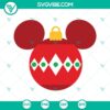 Christmas, Disney, SVG Files, Mickey Christmas Ornament SVG Image, Disney 14