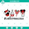Mickey Christmas snacks SVG download with festive holiday treats in SVG file format featuring Mickey Mouse design.