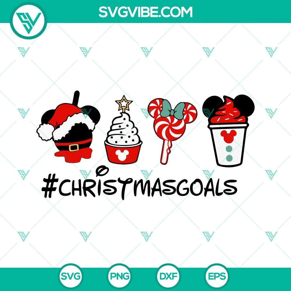 Christmas, Disney, SVG Files, Mickey Christmas Snacks SVG Download, Christmas 1