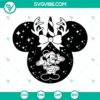 Mickey Christmas SVG with Disney Mouse Ear design for holiday crafting and decoration.