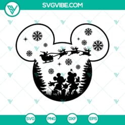 Christmas, Disney, SVG Files, Mickey Christmas SVG File, Mickey Santa SVG 2