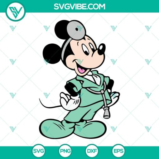 mickey doctor svg mouse nurse svg disney medical svg png dxf eps cut files 2 mockup