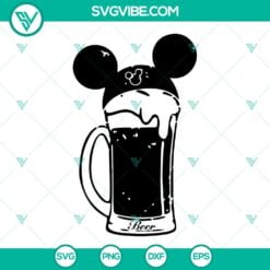 Disney, SVG Files, Mickey Ears Bear Mug SVG Download, Cheers SVG Image, Disney 2