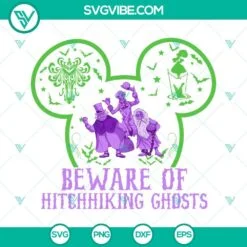 Disney, Halloween, SVG Files, Mickey Ears Haunted Mansion SVG File, Beware Of 2