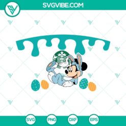 Disney, Easter, Starbucks Cup Wrap, SVG Files, Stitch Bunny And Carrots 4