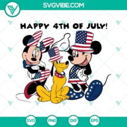 4th Of July, Disney, SVG Files, Mickey Friends Happy 4th Of July SVG File, 21