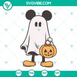 Disney, Halloween, SVG Files, Mickey Ghost Halloween Pumpkin SVG Files, Disney 11