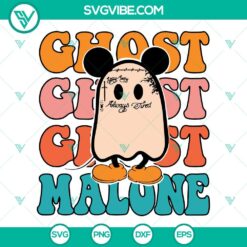 Halloween, Musics, SVG Files, Ghost Malone Svg, Funny Post Malone Halloween Svg 3