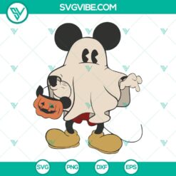 Disney, Halloween, SVG Files, Mickey Ghost Pumpkin Halloween SVG Images, Mickey 14