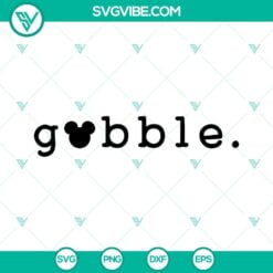 SVG Files, Thanks Giving, Mickey Gobble SVG Download, Mickey Thanksgiving SVG 1