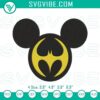 Batman themed Mickey Mouse superhero machine embroidery designs for digital use, Mickey superhero machine file.