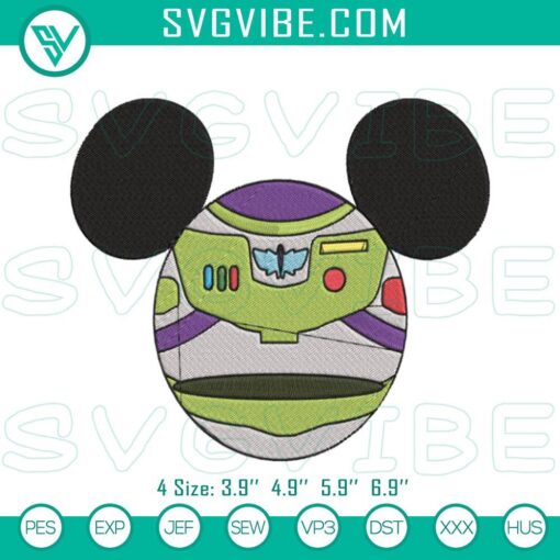 mickey head buzz lightyear machine embroidery designs disney mickey toy story embroidery files mockup