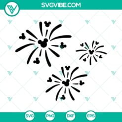 Disney, SVG Files, Mickey Head Fireworks SVG Files, Disney Fireworks SVG Files, 2