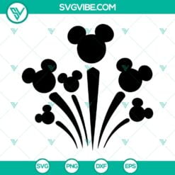 4th Of July, Disney, SVG Files, Mickey Head Fireworks SVG Images, Disneyland 21