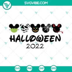 Disney, Halloween, SVG Files, Mickey Head Halloween 2022 SVG Images PNG DXF EPS 7