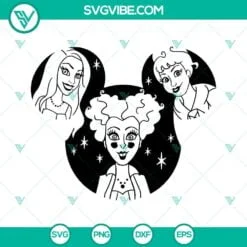 Halloween, SVG Files, Mickey Head Hocus Pocus SVG Files, Halloween witches SVG 2