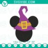 Witch Mickey head Halloween embroidery designs for digital funny file.