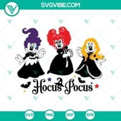 Disney, Movies, SVG Files, Mickey Hocus Pocus SVG File, Sanderson Sister SVG 1