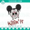 Mickey Jason Voorhees Halloween machine embroidery designs, perfect for spooky season crafting.