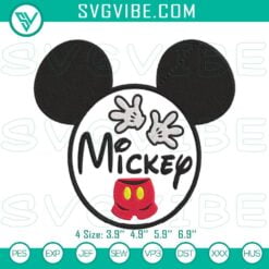 Disney Embroidery Designs, Embroidery Designs, Mickey Logo Embroidery Designs, 2