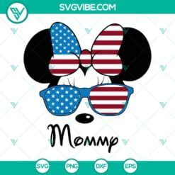 mickey minnie american mommy daddy svg 4th of july svg memorial day freedom svg png dxf eps 6 mockup