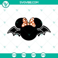 Disney, Halloween, SVG Files, Mickey Minnie Bat Halloween SVG File, Disney 7