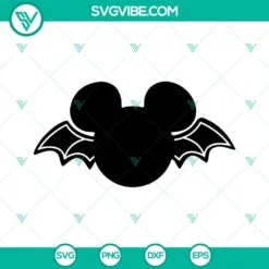 mickey minnie bat halloween svg disney mouse head halloween svg png dxf eps cricut files 8 mockup