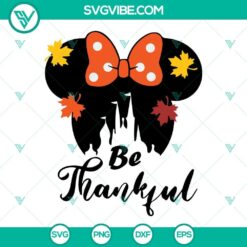 mickey minnie be thankful svg bundle mouse heads castle fall thanksgiving svg be thankful svg 5 mockup