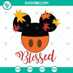 Disney, SVG Files, Thanks Giving, Mickey Minnie Blessed Thanksgiving SVG Files 17