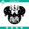 Mickey Minnie Christmas SVG images featuring festive mouse ears design for download in PNG, DXF, EPS formats.