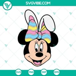 Mickey Minnie Easter SVG Download Bundle, Minnie Easter Bunny SVG Image, Minnie 4