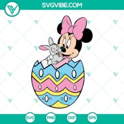 Mickey Minnie Easter SVG Download Bundle, Minnie Easter Bunny SVG Image, Minnie 5