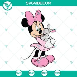 Mickey Minnie Easter SVG Download Bundle, Minnie Easter Bunny SVG Image, Minnie 6