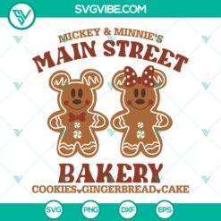 Christmas, Disney, SVG Files, Mickey Minnie Gingerbread Man SVG Download, 2