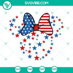 4th Of July, Disney, SVG Files, Mickey Minnie Head 4th Of July SVG Files, 12