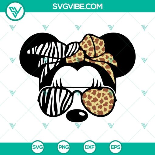 mickey minnie head disney safari svg animal kingdom svg zebra leopard glasses svg disney vacation svg png dxf eps 3 mockup