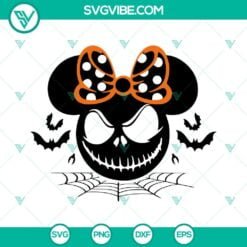 Disney, Halloween, SVG Files, Mickey Minnie Jack Skellington Halloween SVG 10