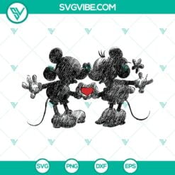 Disney, SVG Files, Valentine's Day, Mickey Minnie Love SVG Download, Valentines 2