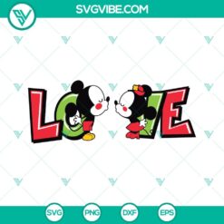 Disney, SVG Files, Valentine's Day, Mickey Minnie Love Valentines Day SVG File 18