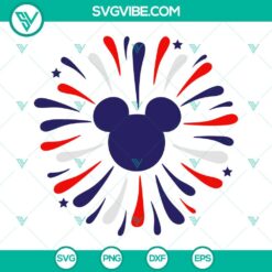 mickey minnie mouse head fireworks svg 4th of july disney svg magic kingdom svg disney fireworks svg 5 mockup