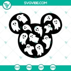 Disney, Halloween, SVG Files, Mickey Minnie Mouse Heads Ghosts Halloween 2022 1