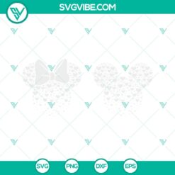 Disney, SVG Files, Valentine's Day, Mickey Minnie Mouse Hearts SVG File Bundle, 4