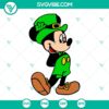 Mickey Minnie Mouse Leprechaun and Lucky Clover SVG images bundle for St. Patrick's Day crafts and projects.