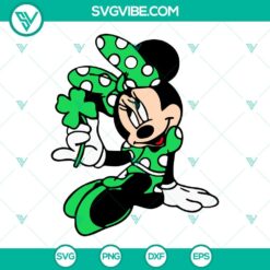 mickey minnie mouse leprechaun svg bundle lucky clover svg disney patricks day svg png dxf eps files 7 mockup