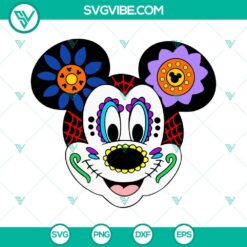 Disney, Halloween, SVG Files, Mickey Minnie Mouse Sugar Skull SVG Download, 19