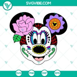 mickey minnie mouse sugar skull svg halloween svg mickey day of the dead svg png dxf eps files 7 mockup