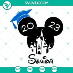 School, SVG Files, Senior Mom 2023 SVG File, Leopard Heart SVG File, Senior 4